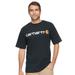 Men's Carhartt Signature Logo Short-Sleeve T-Shirt (Size XXXL) Black, Cotton