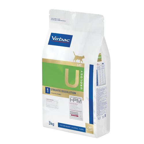 2 x 3 kg Virbac Vet HPM cat Urology Struvite Dissolution U2 Katzentrockenfutter