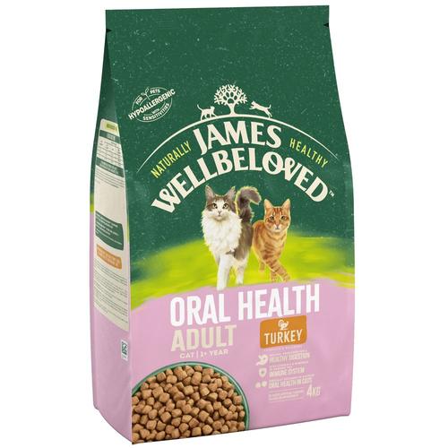 4 kg ames Wellbeloved Adult Cat Oral Health Truthahn & Reis Katzenfutter trocken