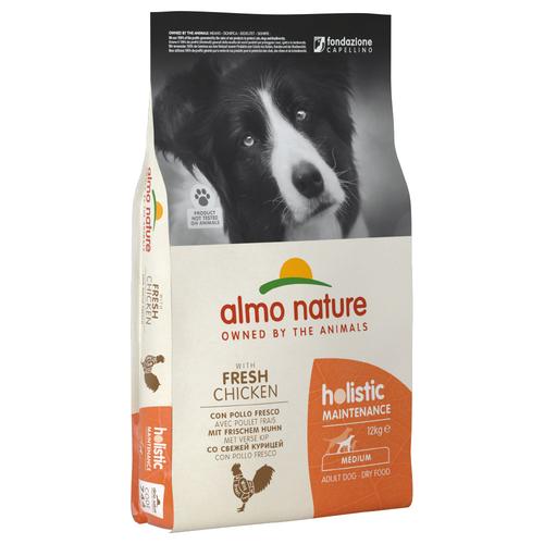 2x12kg Huhn & Reis/ Lachs & Reis Almo Nature Holistic Hundefutter trocken