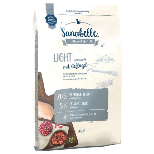 2 x 10kg Light mitgeflügel Sanabelle Katzenfutter trocken