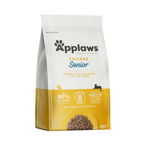 2x2kg Senior Huhn Applaws Katzenfutter trocken