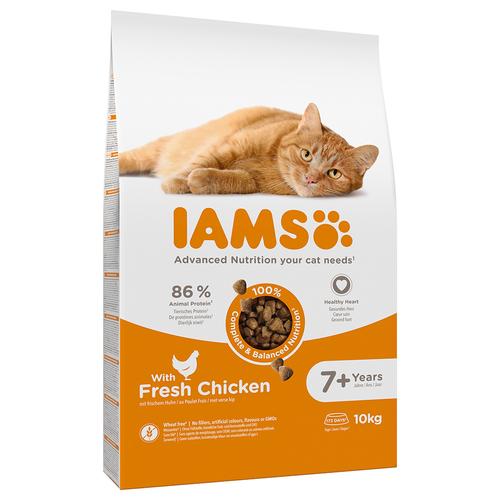 2x10kg Großgebinde Ältere Katzen Huhn IAMS Katzenfutter