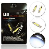 Flashtech 29mm 6614F LED Light Bulbs for Car Interior Vanity Mirror Lights Sun Visor Lamps (2Pcs White)
