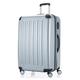 HAUPTSTADTKOFFER - SPREE - Großer Hartschalen-Koffer Trolley Rollkoffer Reisekoffer, 4 Doppel-Rollen, 75 cm, 119 L, mit Ausziehgriff, Pool Blue