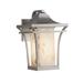 Justice Design Group Alabaster Rocks! - Summit 16 Inch Tall 1 Light Outdoor Wall Light - ALR-7524W-NCKL-LED1-700