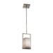 Justice Design Group Clouds - Laguna 11 Inch Tall 1 Light LED Outdoor Hanging Lantern - CLD-7515W-NCKL
