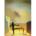 The Ghost of Vermeer Used As a Table Salvador Dali - Educational Chart - Best Print Art Reproduction Quality Wall Decoration Gift - A0 Poster (40/33 inch) - (119/84 cm) - Glossy Thick Photo Paper