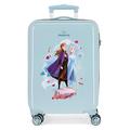 Disney Frozen Nature is magical Blue Cabin Suitcase 37 x 55 x 20 cm Rigid ABS Combination Lock 32 Litre 2.5 kg 4 Double Wheels Hand Luggage