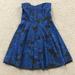 American Eagle Outfitters Dresses | Blue And Black Strapless Dress | Color: Black/Blue | Size: 8