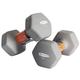 ACTIVE FOREVER Dumbbells 2×8kg, Set of 2, Hex Dumbbells Pair, Neoprene Waterproof Non-slip Dumbells Set (Grey)