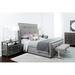 Bernhardt Decorage Standard Bed Performance Fabric/Upholstered/Metal in Gray | 72 H x 82.62 W x 88.25 D in | Wayfair