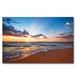 DecorumBY Beach Sunrise - Unframed Photograph Plastic/Acrylic in White | 24 H x 36 W x 1.5 D in | Wayfair