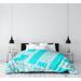 East Urban Home Cleveland Ohio Districts Single Reversible Duvet Cover Microfiber in Blue | Twin XL Duvet Cover | Wayfair