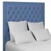 Annie Selke Home Stonington Tufted Panel Headboard Upholstered/Polyester in Blue/Black | 72 H x 45 W x 2 D in | Wayfair ASH989-HBT