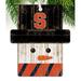 Fan Creations Snowman Holiday Shaped Ornament Wood in Black/Brown/White | 4.25 H x 4 W x 0.25 D in | Wayfair C0980-Syracuse