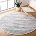 White 72 x 0.25 in Area Rug - Bungalow Rose Conner Striped Handmade Cotton Ivory/Multi Area Rug Cotton | 72 W x 0.25 D in | Wayfair