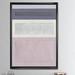 East Urban Home 'Painted Weaving IV FB' Picture Frame Print on Canvas Metal in Gray/Pink | 40 H x 30 W x 1.5 D in | Wayfair