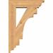 Ekena Millwork Merced Traditional Bracket Wood in Brown | 22"H x 3.5"W x 34"D | Wayfair BKT04X22X34MRC01SWR