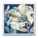 East Urban Home Indigold Watercolor Flower I - Picture Frame Print on Canvas in Blue/Gray | 16 H x 16 W x 1 D in | Wayfair