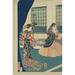 Buyenlarge 'Courtesans in a Western-style Building of Yokohama' by Sadahide Utagawa Painting Print in Blue | 42 H x 28 W x 1.5 D in | Wayfair