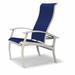 Red Barrel Studio® Hinch Patio Dining Chair Sling in White | 39 H x 28.5 W x 30 D in | Wayfair B7D333FF4B0F45368C671CFF8C8EB740