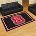 Black/Red Rectangle 5' x 7'8" Indoor Area Rug - FANMATS NCAA Rug Nylon | Wayfair 6293