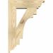 Ekena Millwork Merced Traditional Bracket Wood in Brown | 22"H x 6"W x 34"D | Wayfair BKT06X22X34MRC01RDF