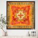 East Urban Home 'Moroccan Orange Tiles Collage II' - Picture Frame Print on Canvas in Red/Yellow | 30 H x 30 W x 1 D in | Wayfair