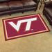 Gray Rectangle 3'10" x 6' Indoor Area Rug - FANMATS NCAA Rug Nylon | Wayfair 6316