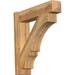 Ekena Millwork Balboa Craftsman Outlooker Wood in Brown | 24 H x 6 W in | Wayfair OUT06X24X24BOA04RWR