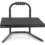 Vivo Black Adjustable Foot Rest, Steel | 4.9 H x 14.6 W x 16.75 D in | Wayfair STAND-FT01