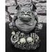 The Holiday Aisle® Kurz Grotesque Winged Toad Troll Gargoyle Standing on a Bed of Skulls Figurine Resin in Gray | 6.25 H x 5 W x 4.5 D in | Wayfair