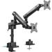 Vivo Mechanical Arm Dual Monitor Desk Mount w/ USB in Black | 4.4 H x 12.4 W in | Wayfair STAND-V102BDU