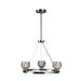 Wrought Studio™ Sadowski 3 - Light Shaded Wagon Wheel Chandelier w/ Wrought Iron Accents Metal | Wayfair B50783623B474C828CA5ADE3B7C246D0