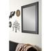 Latitude Run® Nebahat Modern & Contemporary Accent Mirror Metal in Gray/Black | 60 H x 32 W x 0.75 D in | Wayfair 0604BCA731064C3E86EEE9EA4F172E42