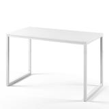 Ebern Designs Santrell Desk Wood/Metal in White | 29 H x 47 W x 24 D in | Wayfair 4A295F8745BB4DB481255A03EE3BED2E