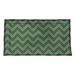 Brayden Studio® Stephenie Classic Hand Drawn Chevron Pillow Sham Polyester in Green/Black/Indigo | 22 H x 38 W in | Wayfair