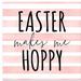 The Holiday Aisle® Landes Easter Makes Me Hoppy Easelback Wood in Brown | 6 H x 6 W x 0.5 D in | Wayfair 9577DC45F8AC4D0189088DB0715D5E3A