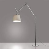 Artemide Tolomeo Mega Floor Lamp by Michele De Lucchi & Giancarlo Fassina Metal in Gray/White | 93.75 H x 16.5 W x 44.5 D in | Wayfair USC-TLM0102