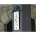 NACH Cynthia 1-Line Wall Address Plaque Metal in Black | 20 H x 1 W x 5.5 D in | Wayfair KA-LARGECREST-3