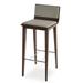 Upper Square™ Sawyer Bar Stool Leather in Gray | 37 H x 15 W x 19 D in | Wayfair 671D5EA024B548CF9F70C28067CED0F8