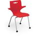 MooreCo Hierarchy 18" Classroom Chair w/ Casters Plastic/Metal in Red | 33 H x 20.5 W x 23.8 D in | Wayfair 54318-1-Red-WA-CH-HC