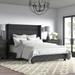 Greyleigh™ Brantley Queen Upholstered Panel Bed Frame, Tall Tufted Wingback Headboard | 60 H x 68.5 W x 84 D in | Wayfair