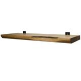 Loon Peak® Fiorentino Solid Wood Wall Shelf w/ Live Edge Wood in Red/Brown | 3 H x 36 W x 11 D in | Wayfair 5B44F77300B345B3B9B630FC32BDB6FF