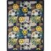 Blue/Navy 92 x 0.5 in Area Rug - Joy Carpets Gaming & Entertainment Abstract Tufted Navy Area Rug Nylon | 92 W x 0.5 D in | Wayfair 1585D-04