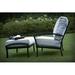 Canora Grey Millom Swivel Patio Chair w/ Cushions Metal in Black | 36 H x 29.25 W x 35.5 D in | Wayfair