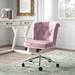 Kelly Clarkson Home Roze Task Chair Upholstered in Pink | 32.68 H x 25.6 W x 25.6 D in | Wayfair 50D04632020A4A95992A2A08C06E79C4