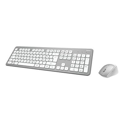 Kabelloses Desktop-Set »KMW-700« silberfarben/weiß silber, Hama
