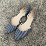 Nine West Shoes | Blue Striped Nine West Flats | Color: Blue/White | Size: 9